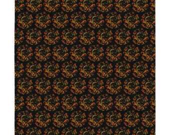 Rosemaling Tablecloth: Scandinavian Folk Art, Kitchen & Dining