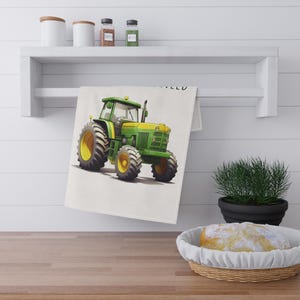 John Deere Green Tea Towels, Farmhouse Kitchen Decor, Cotton Kitchen Towels, Farm Towels, Country Home Gift, Great Farm Wife Gift