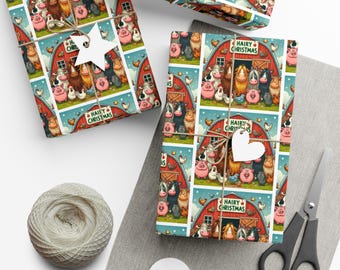 Papel de regalo festivo para toda ocasión, papel de regalo navideño, papel de regalo ecológico, Navidad, cumpleaños, eventos especiales