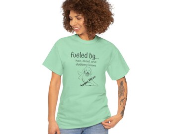Labradoodle Love Unisex Tee: "Fueled by..." Graphic T-Shirt