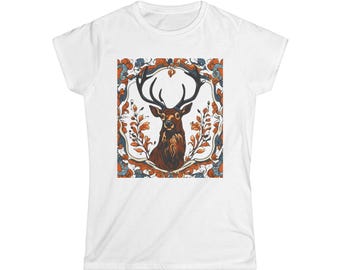 Elk Graphic Tee: Nature-Inspired Wildlife Shirt