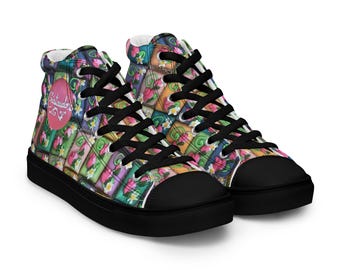 Men’s high top canvas petit fours shoes