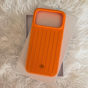 Luxury Luggage Inspired iPhone Case | Metallic Ribbed Design | Suitcase Inspired iPhone Case | Compatible with iPhone 15, 16 & 17 Pro Max