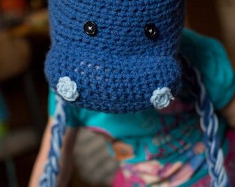 Crochet Hippo hat