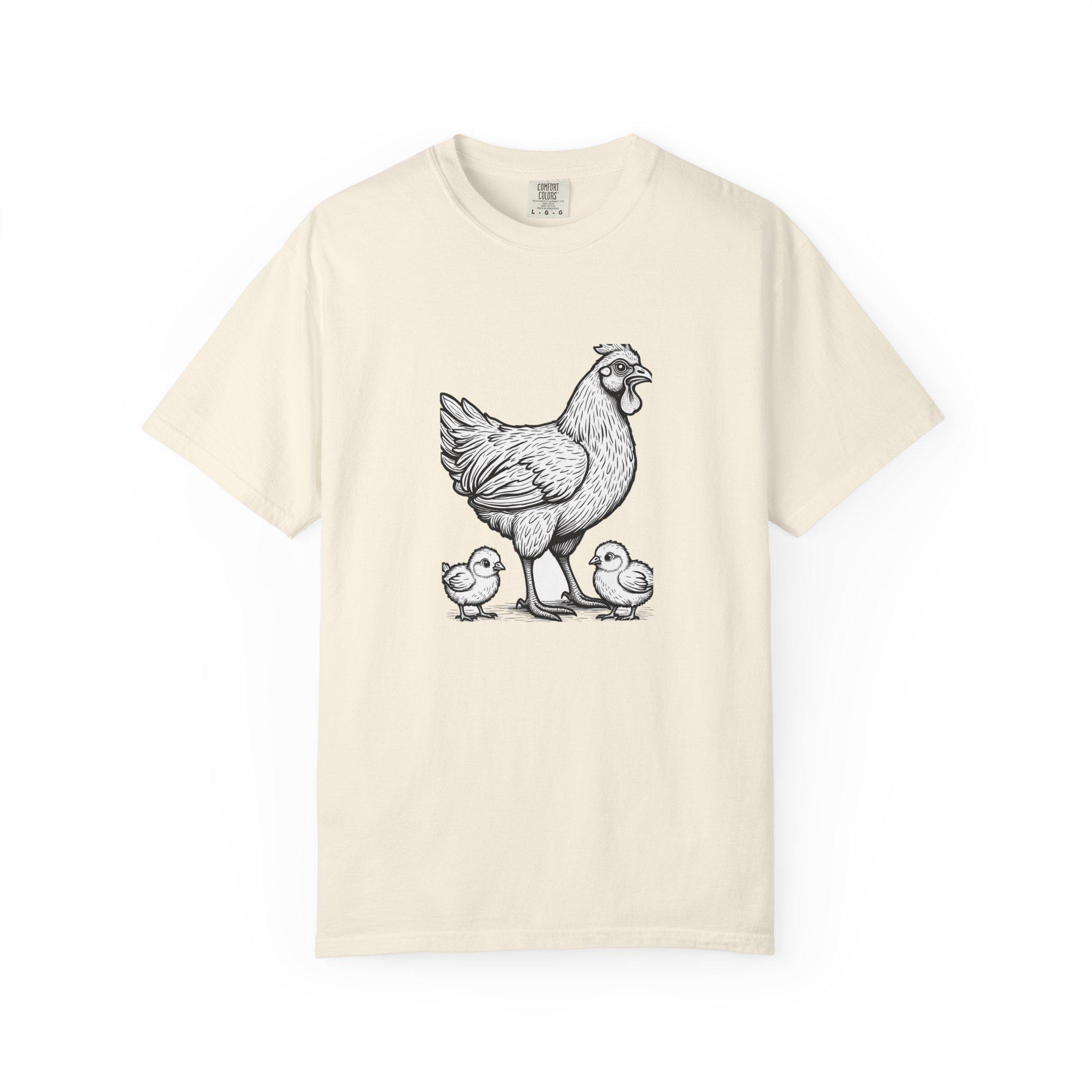 Wyandotte Hen with Chicks Shirt | Heritage Breed Chicken Keeper Tee | Vintage