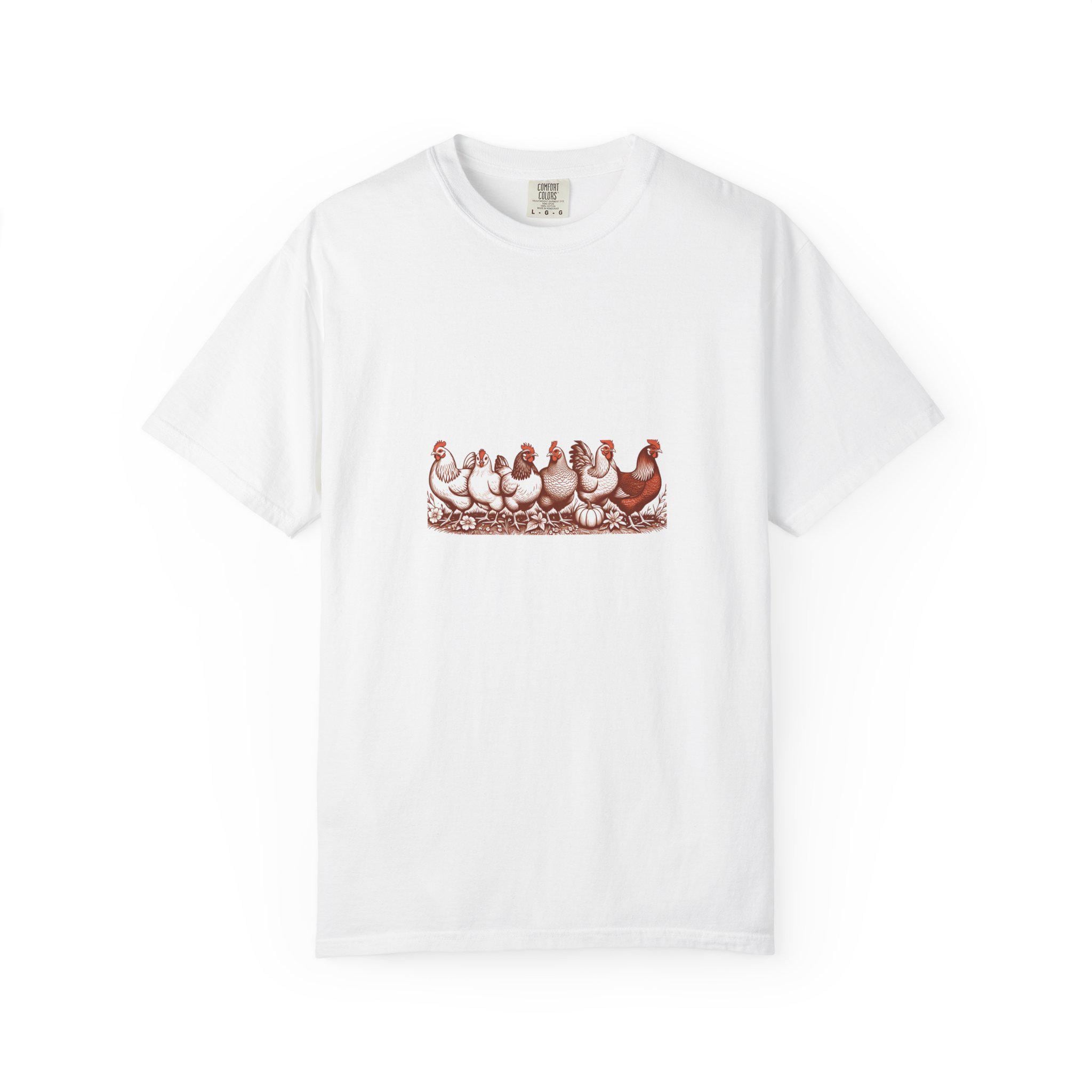 My Girls Backyard Flock Shirt | Funny Chicken Keeper Gift | Hand-Drawn Hen Illustration Tee | Comfort Colors Farm Shirt