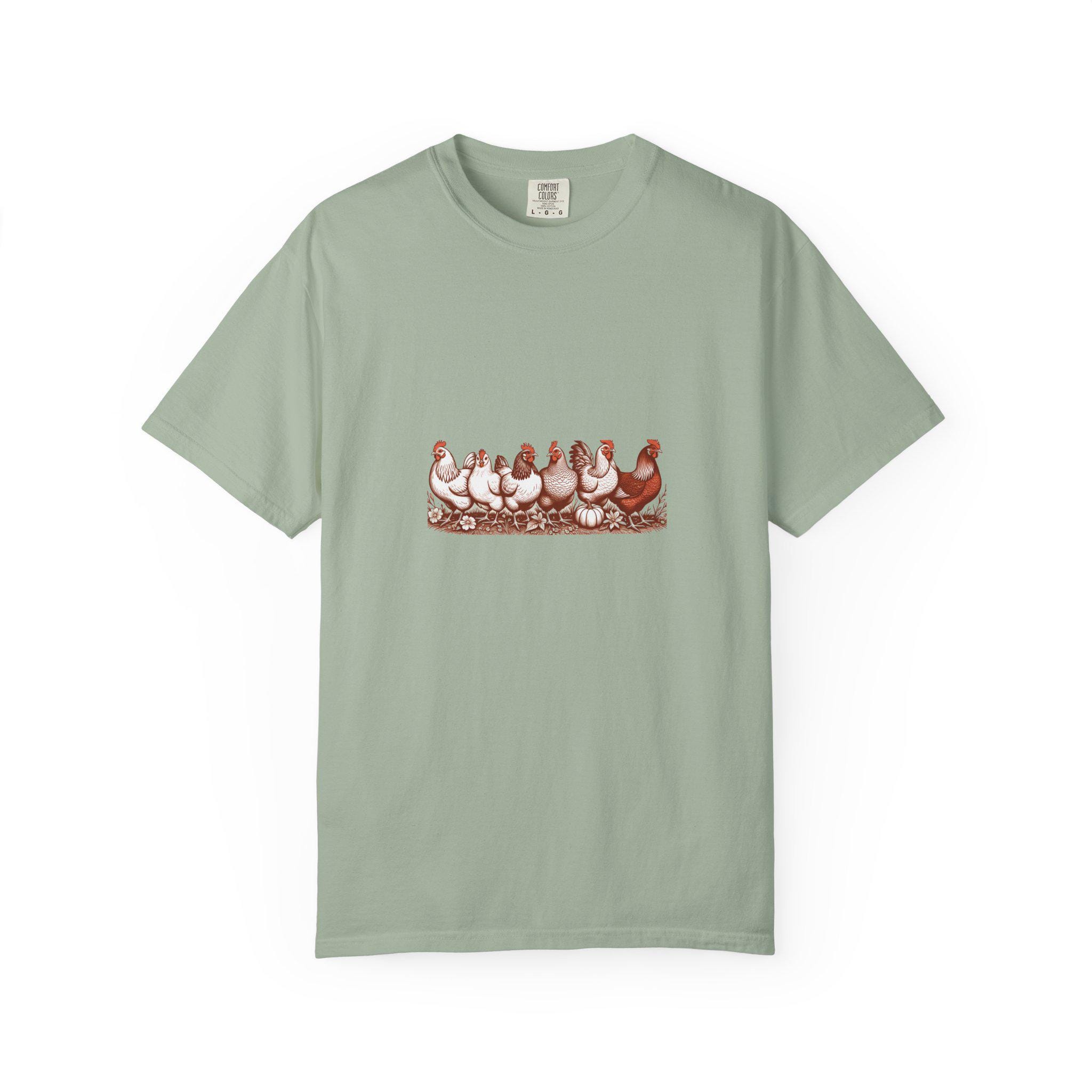 My Girls Backyard Flock Shirt | Funny Chicken Keeper Gift | Hand-Drawn Hen Illustration Tee | Comfort Colors Farm Shirt