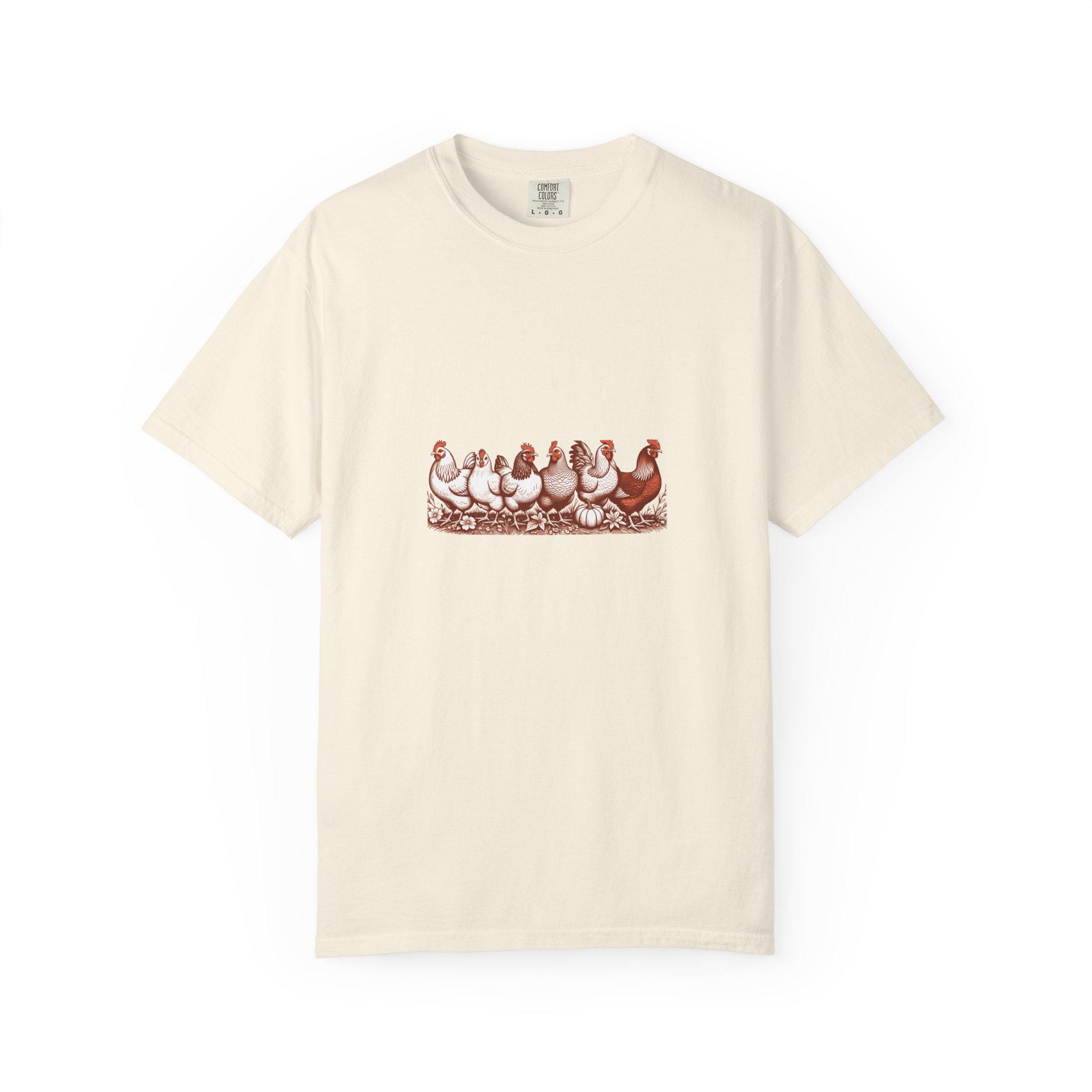 My Girls Backyard Flock Shirt | Funny Chicken Keeper Gift | Hand-Drawn Hen Illustration Tee | Comfort Colors Farm Shirt