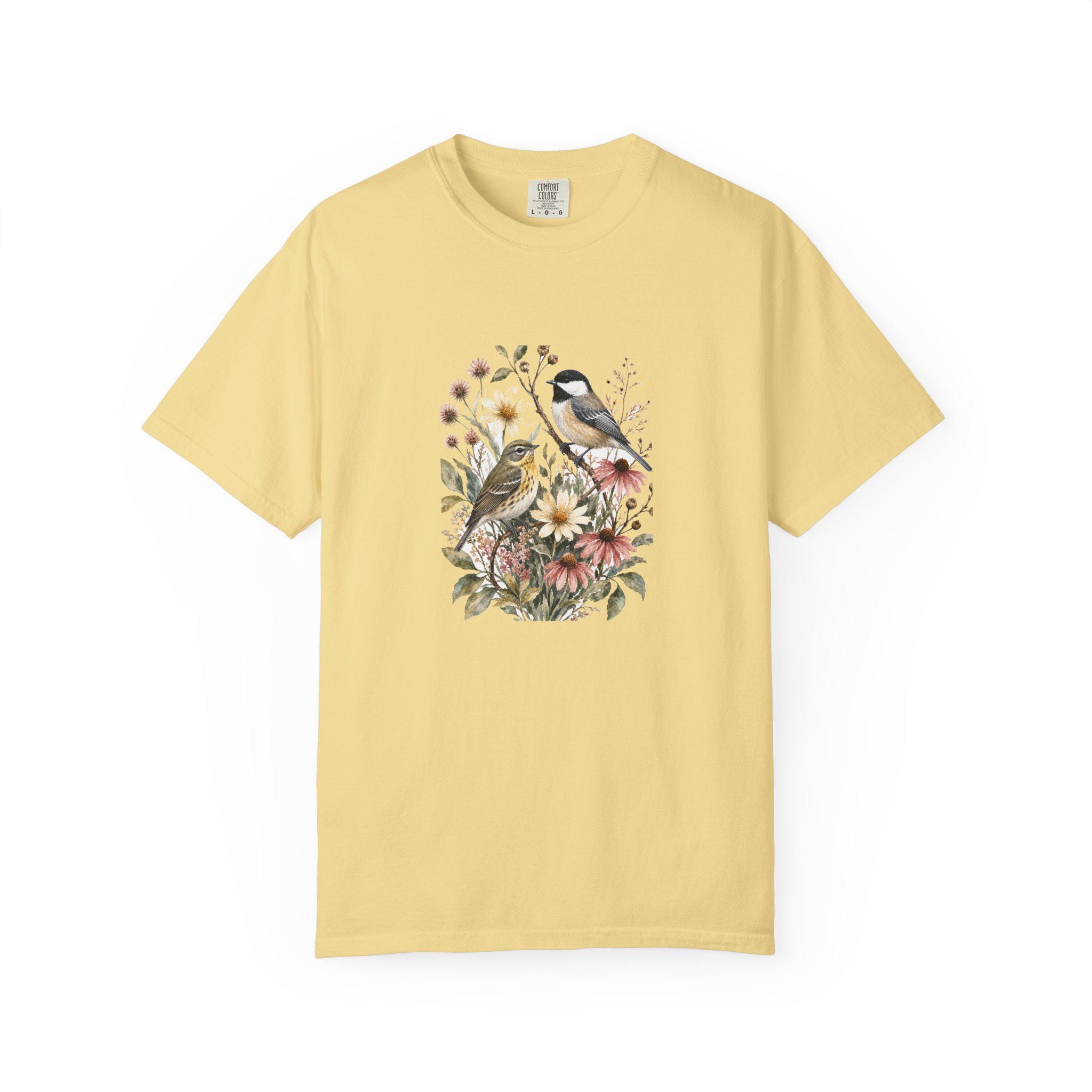 Cottagecore Birds Watercolor Shirt, Bird Watching Tee, Bird Lover Shirt