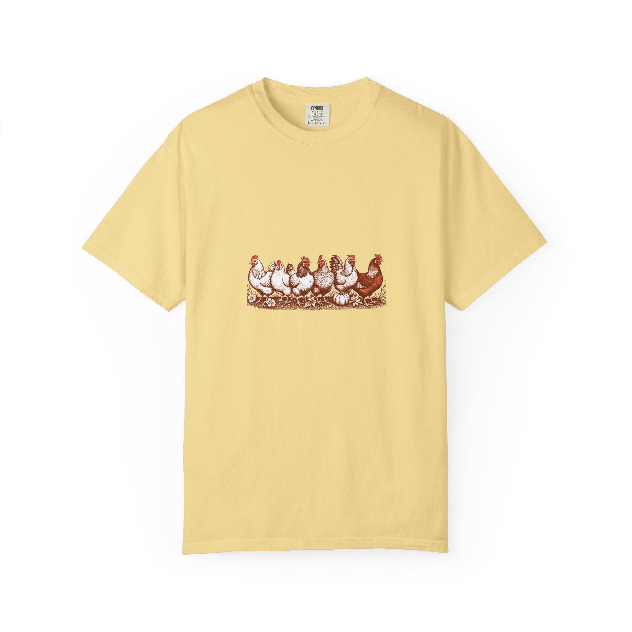 My Girls Backyard Flock Shirt | Funny Chicken Keeper Gift | Hand-Drawn Hen Illustration Tee | Comfort Colors Farm Shirt