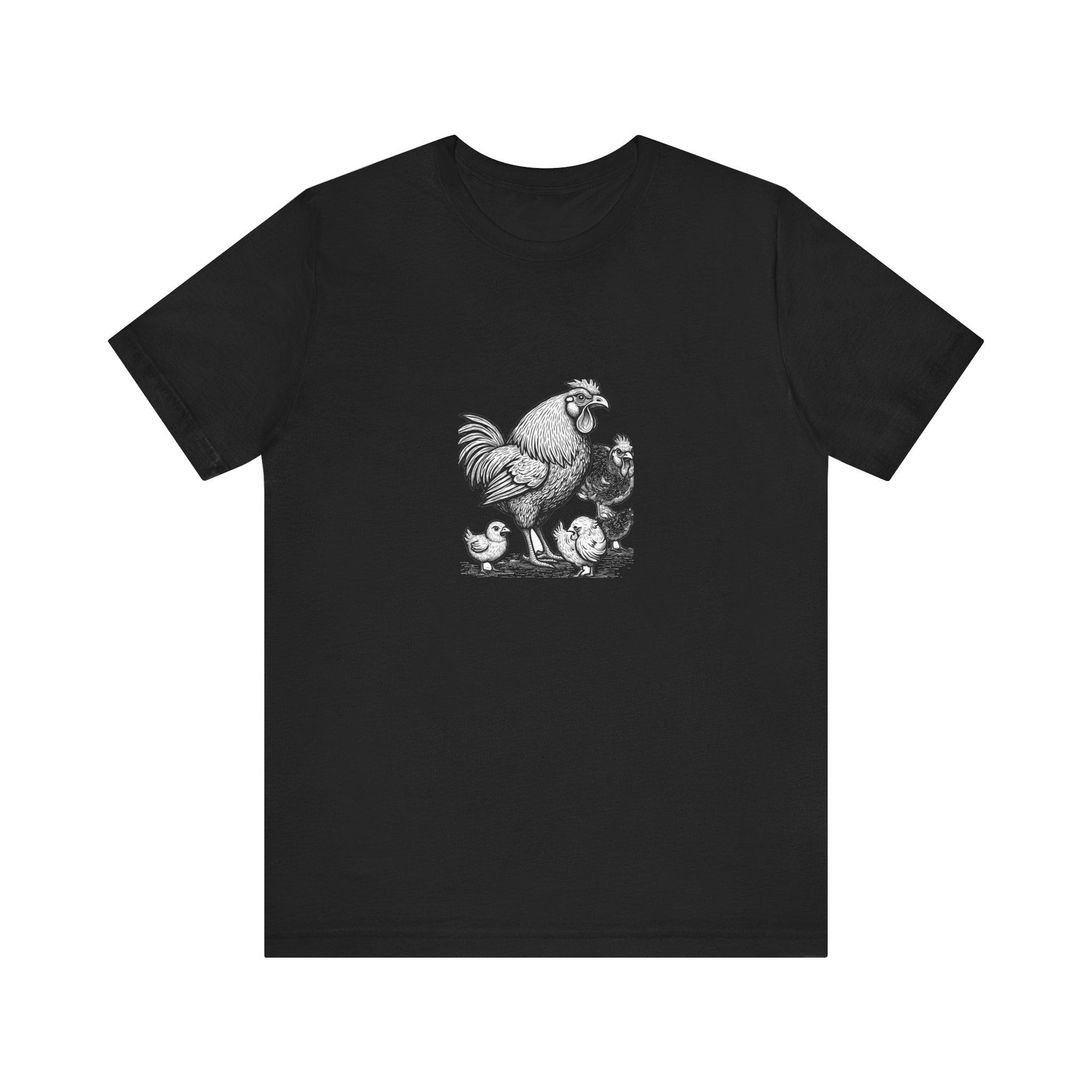 Backyard Rooster Family Vintage Engraving Shirt | Heritage Chicken Keeper Tee