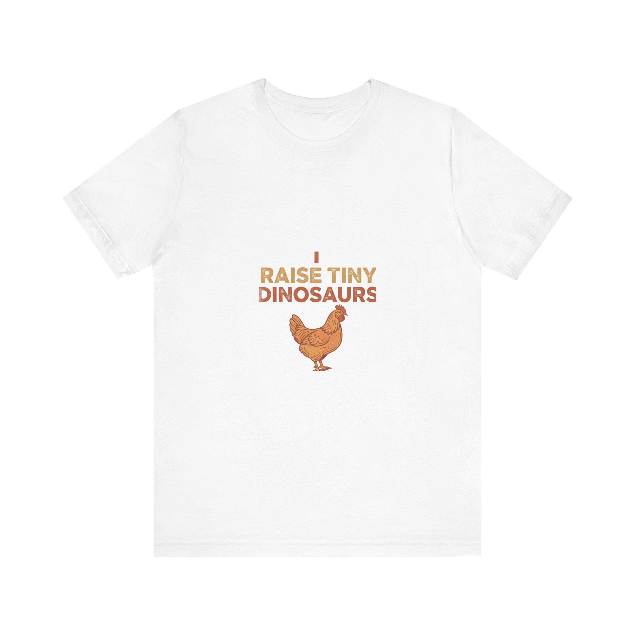 I Raise Tiny Dinosaurs Shirt | Funny Backyard Chicken Keeper Gift | Retro Hen Lover Tee | Farm