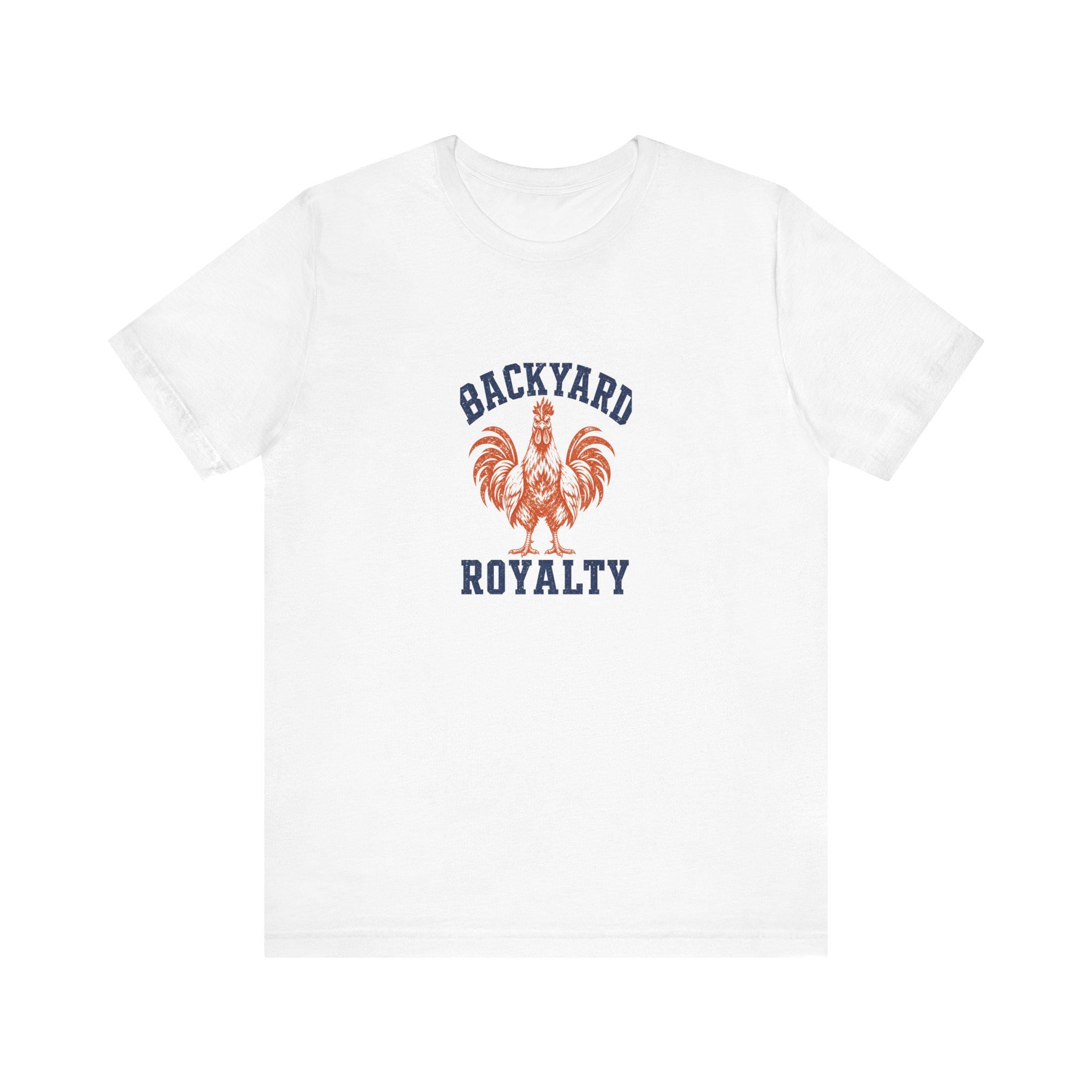 Backyard Royalty Vintage Rooster Shirt | Distressed Chicken Keeper Tee