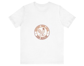 Steun je lokale eierhandelaar Shirt | Grappig cadeau kippenhouder | Backyard Hen Farmer retro T-shirt