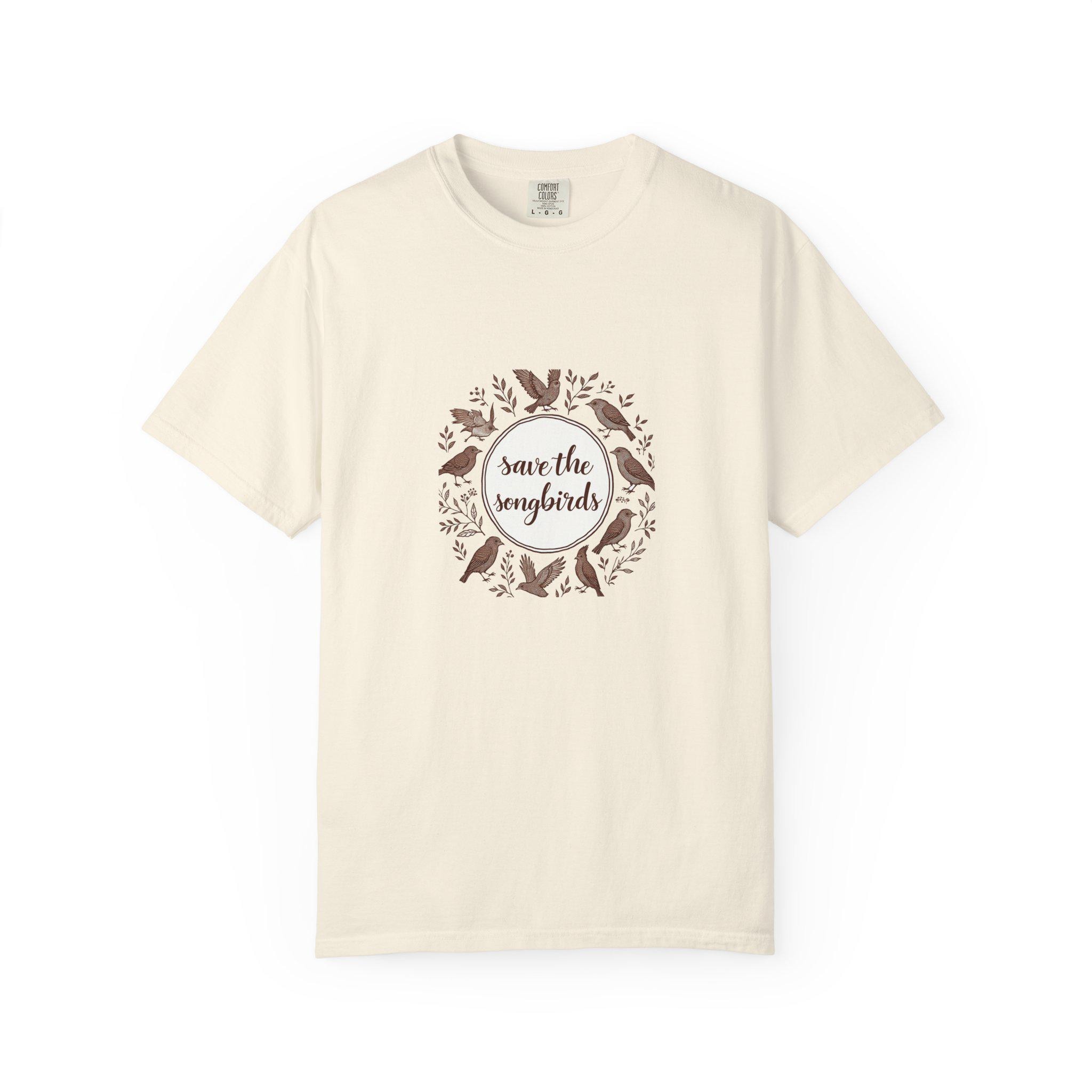 Save the Songbirds T-Shirt, Bird Watcher Shirt, Bird Lover Tee, Cottagecore Apparel