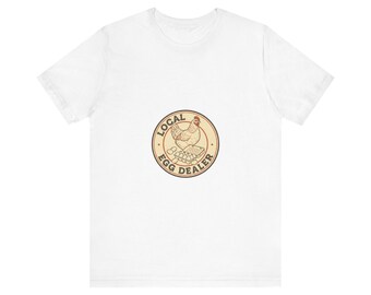 Shirt voor lokale eierenhandelaar | Grappig cadeau voor kippenhouder in de achtertuin | Fresh Eggs Farm-T-shirt | Eierboer