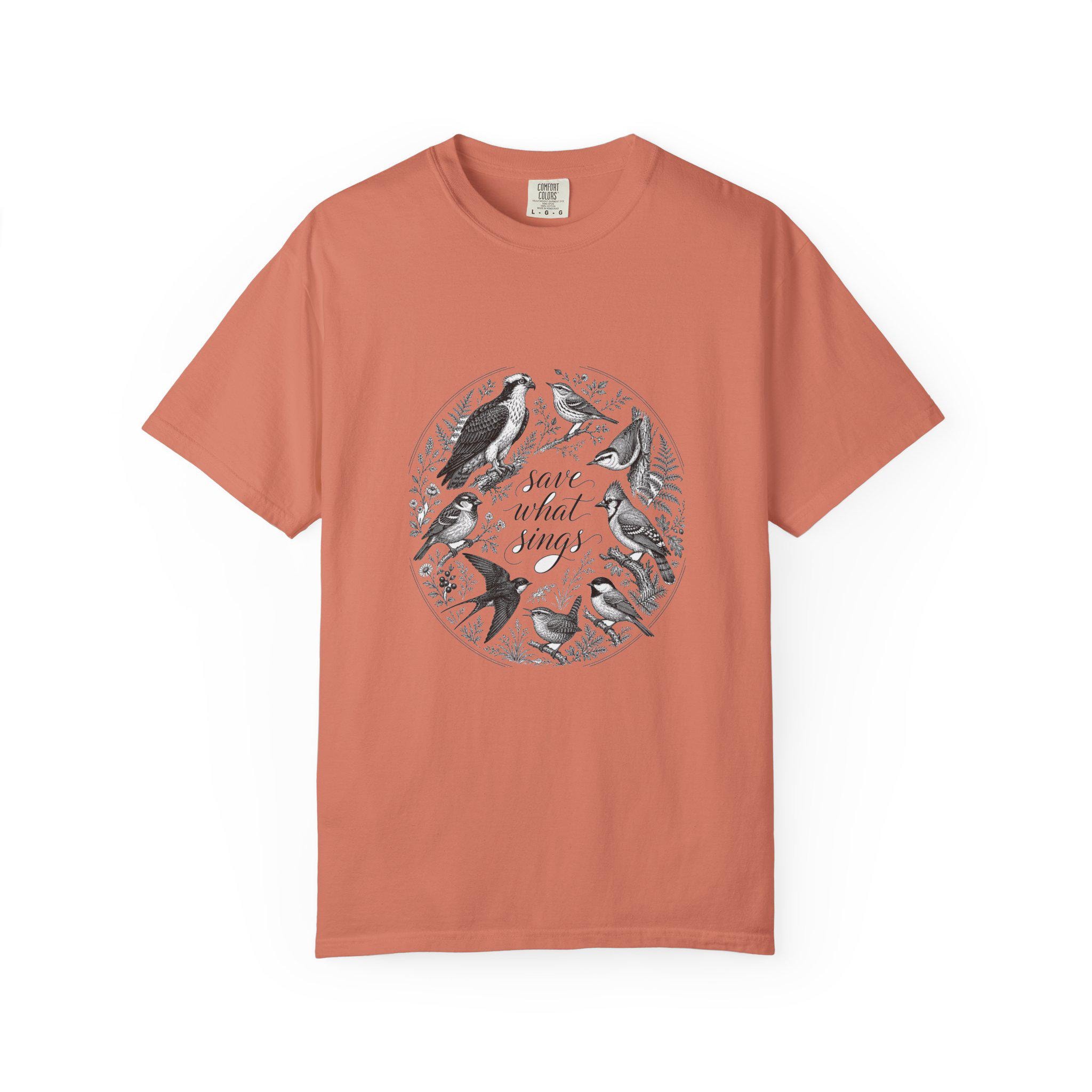 Bird Watching Vintage Engraving Shirt | Cottagecore Birding Tee | Save What Sings