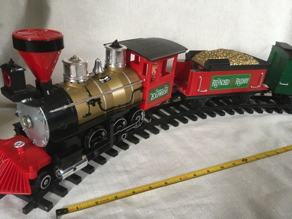 Rudolph the Red nosed Reindeer Christmas Town Express Train. RARE