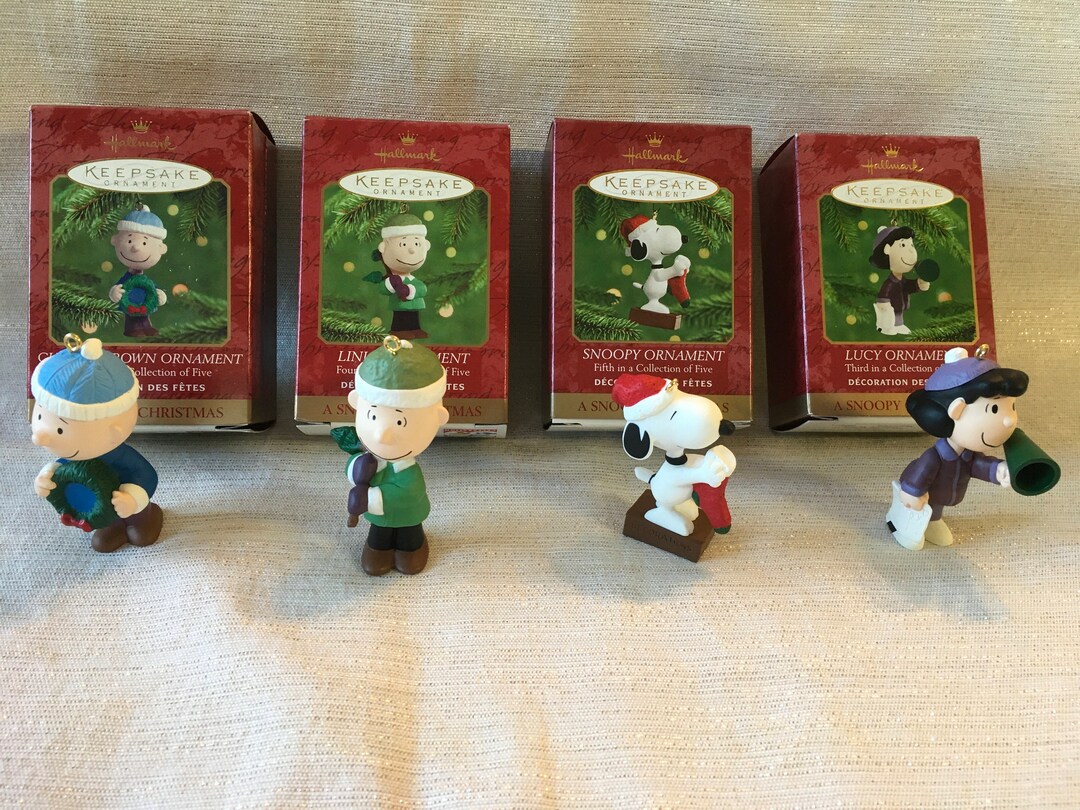 Vintage Charlie Brown Christmas Ornaments 