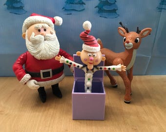 【超特価sale開催】  Vintage the in Charlie Enesco Reindeer Red-nosed the Rudolph 置物