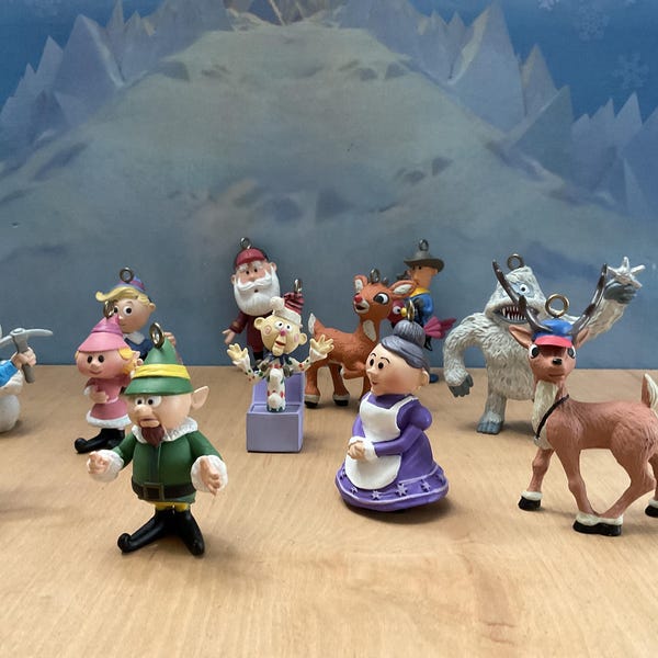 Vintage Rudolph the Red Nosed Reindeer Ornaments