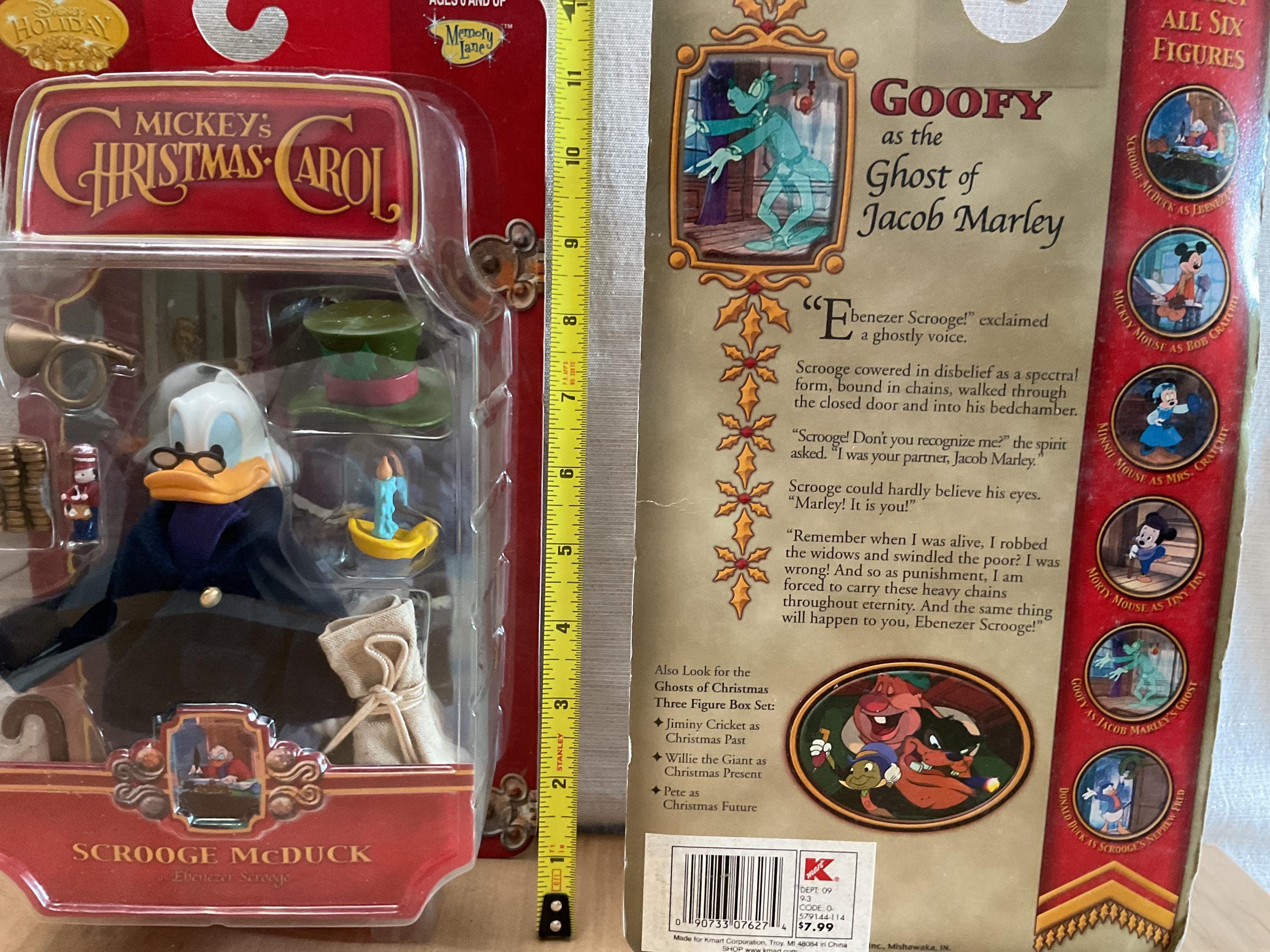 Vintage Disney Mickey's Christmas Carol Figures - Etsy