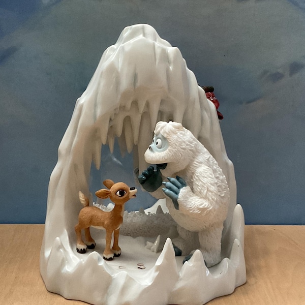 Rudolph the Red Nosed Reindeer Vintage Enesco Bumble’s Cave