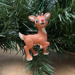 Vintage Rudolph the Red Nosed Reindeer Ornaments - Etsy