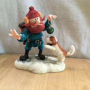 Vintage Rudolph the Red-Nosed Reindeer Enesco Yukon Cornelius Figure Rare