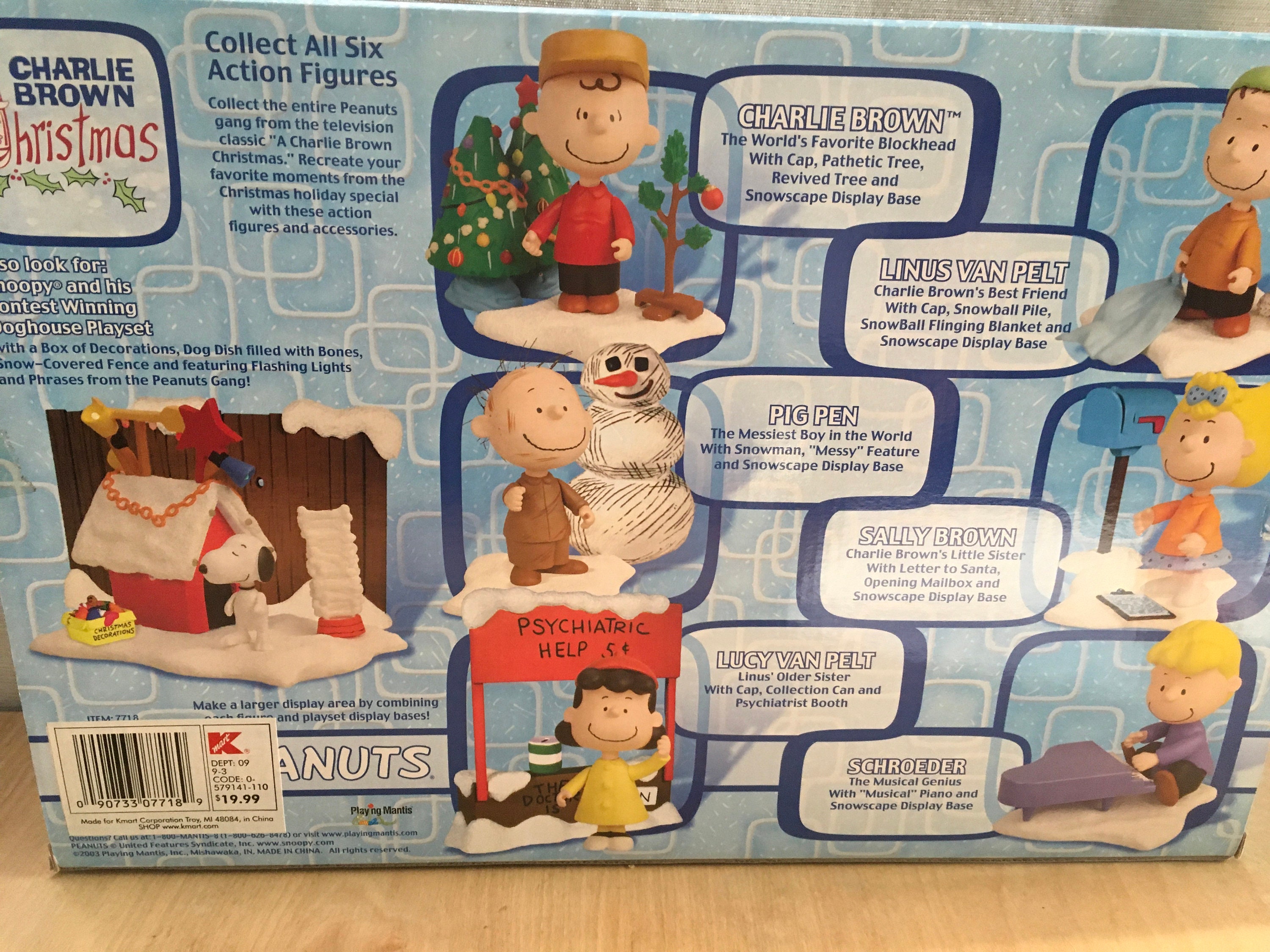 Vintage A Charlie Brown Christmas Figure Collection 2003