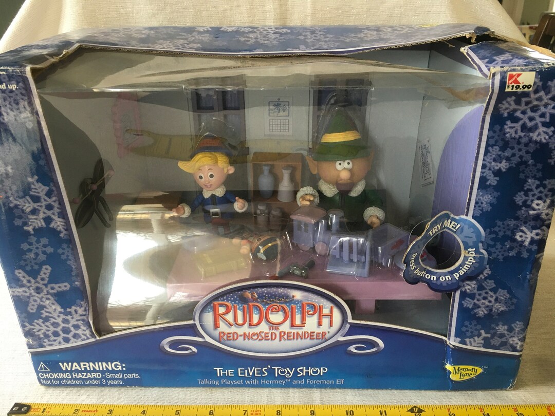 Rudolph the Red-nosed Reindeer the Elves’ Toy Shop Set Vintage - Etsy