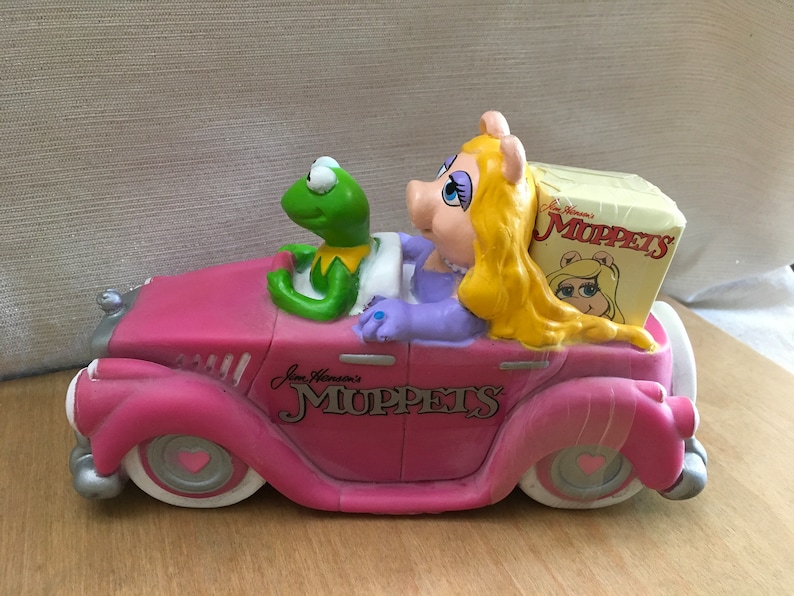Vintage 1980’s Miss Piggy and Kermit Floating Soap Dish Rare