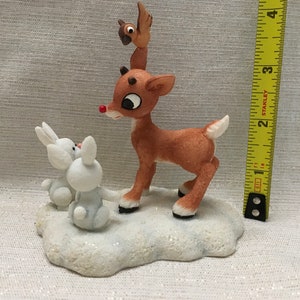 Vintage Rudolph the Red-Nosed Reindeer Enesco Figure Rare