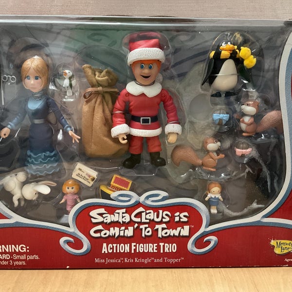 Vintage Rankin and Bass Santa Claus is Comin’ to Town Figure Set