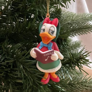 Vintage Disney Grolier Christmas Ornament Featuring Daisy Duck