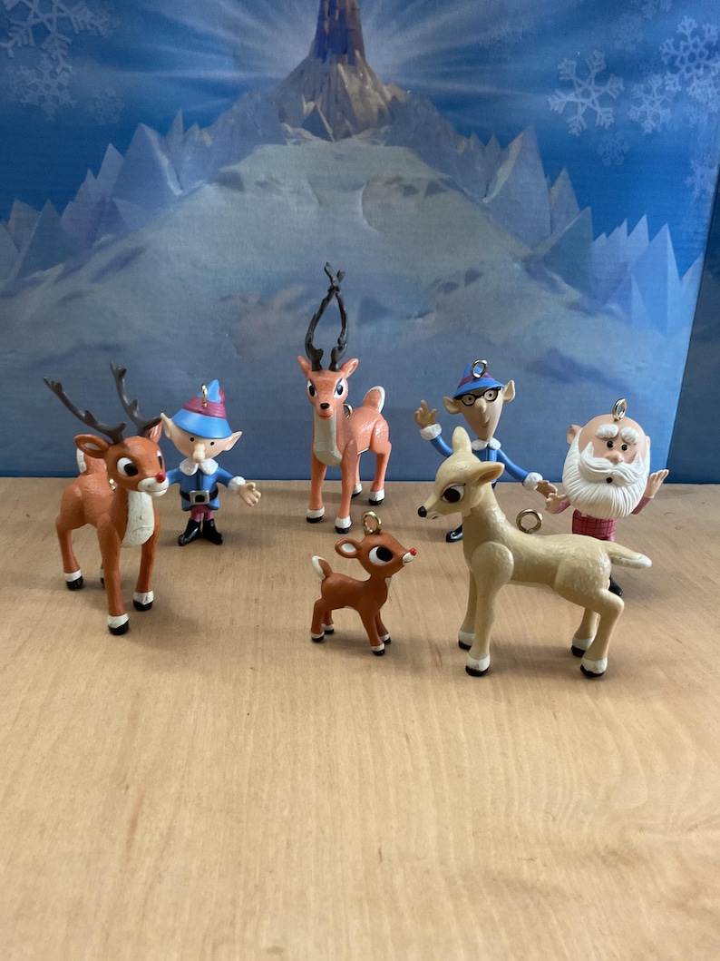 Vintage Rudolph the Red Nosed Reindeer Ornaments - Etsy