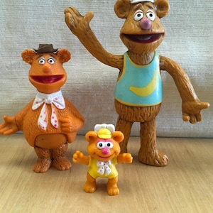 Vintage The Muppets Fozzie Bear Figures
