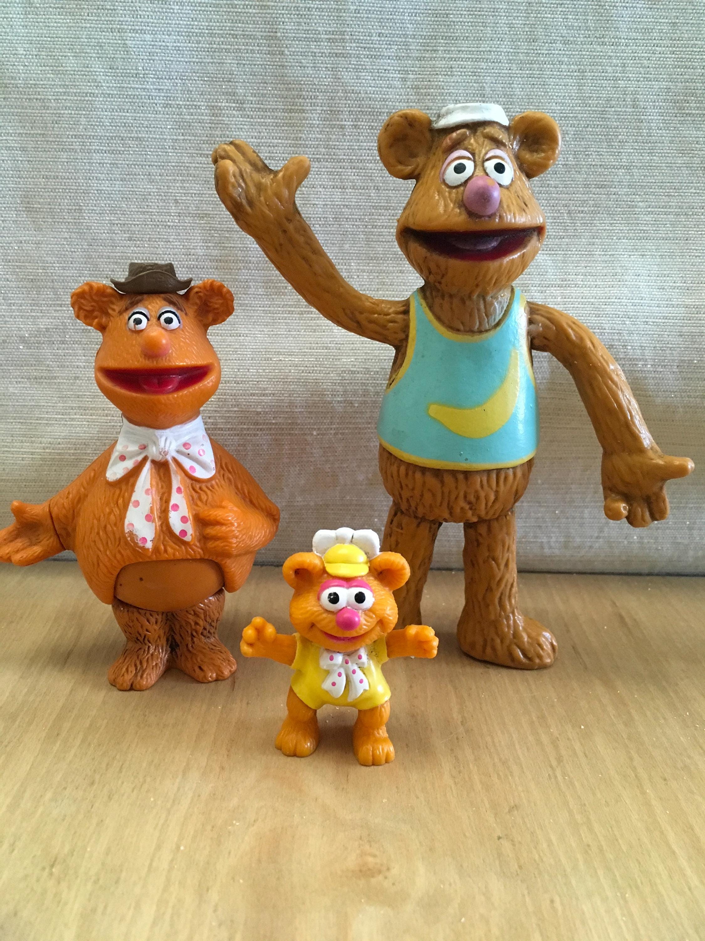 Vintage the Muppets Fozzie Bear Figures - Etsy