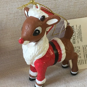 Rudolph Mit Geschenken Strumpfhalter 16,5 Cm - Lustige Weihnachtsdekoration Für Den Kamin