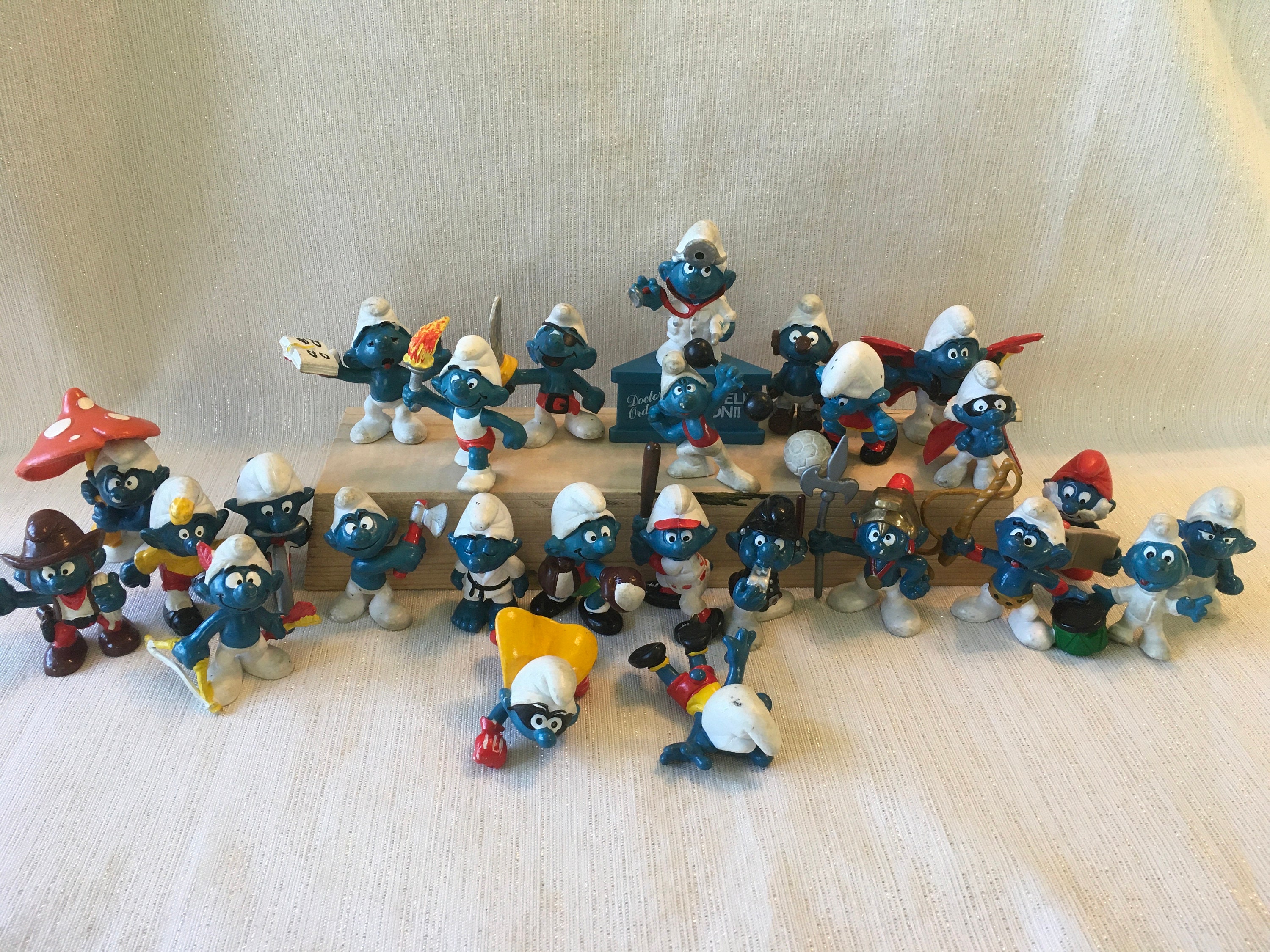 Vintage Schleich Smurf Figures 70/80's - Etsy