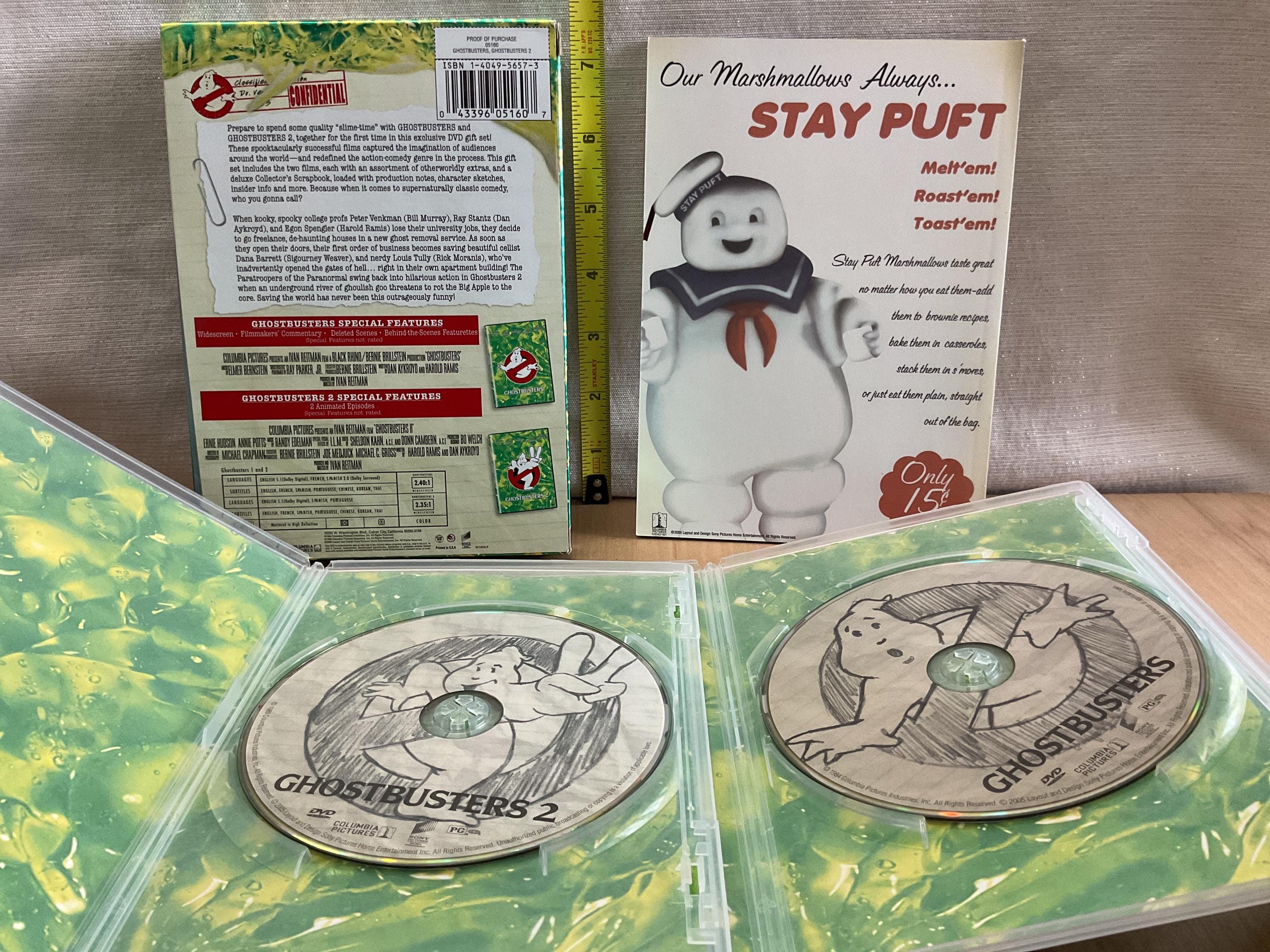 Ghostbusters 1 & 2 Double Feature Gift Set DVD - Etsy