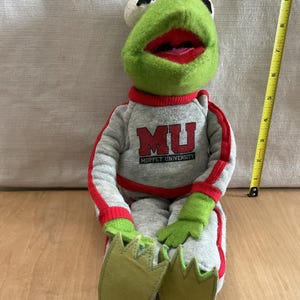 Vintage Kermit the Frog Muppet University Plush