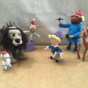 Vintage Rudolph the Red-Nosed Reindeer and Island of Misfit Toys Figures