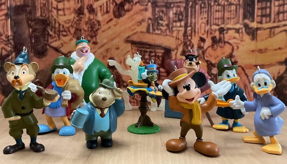 Vintage Disney Mickey's Christmas Carol Character Ornaments - Etsy