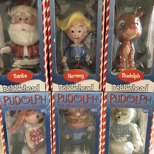 Vintage Rudolph the Red Nosed Reindeer Bobbleheads!