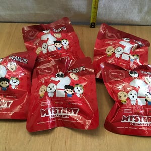 Peanuts 2021 Hallmark Mystery Ornament Packs (5) Unopened
