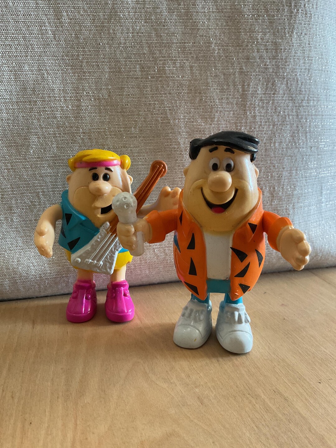 Vintage Flintstones Fred and Barney Figures - Etsy