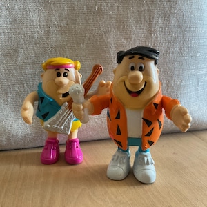 Vintage Flintstones Fred and Barney Figures