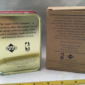 avon michael jordan metal collector cards