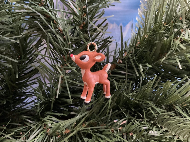 Vintage Rudolph the Red Nosed Reindeer Ornaments - Etsy